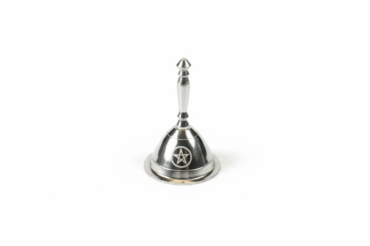 Brass Ritual Bell – Painted Pentacle Invocation Tool