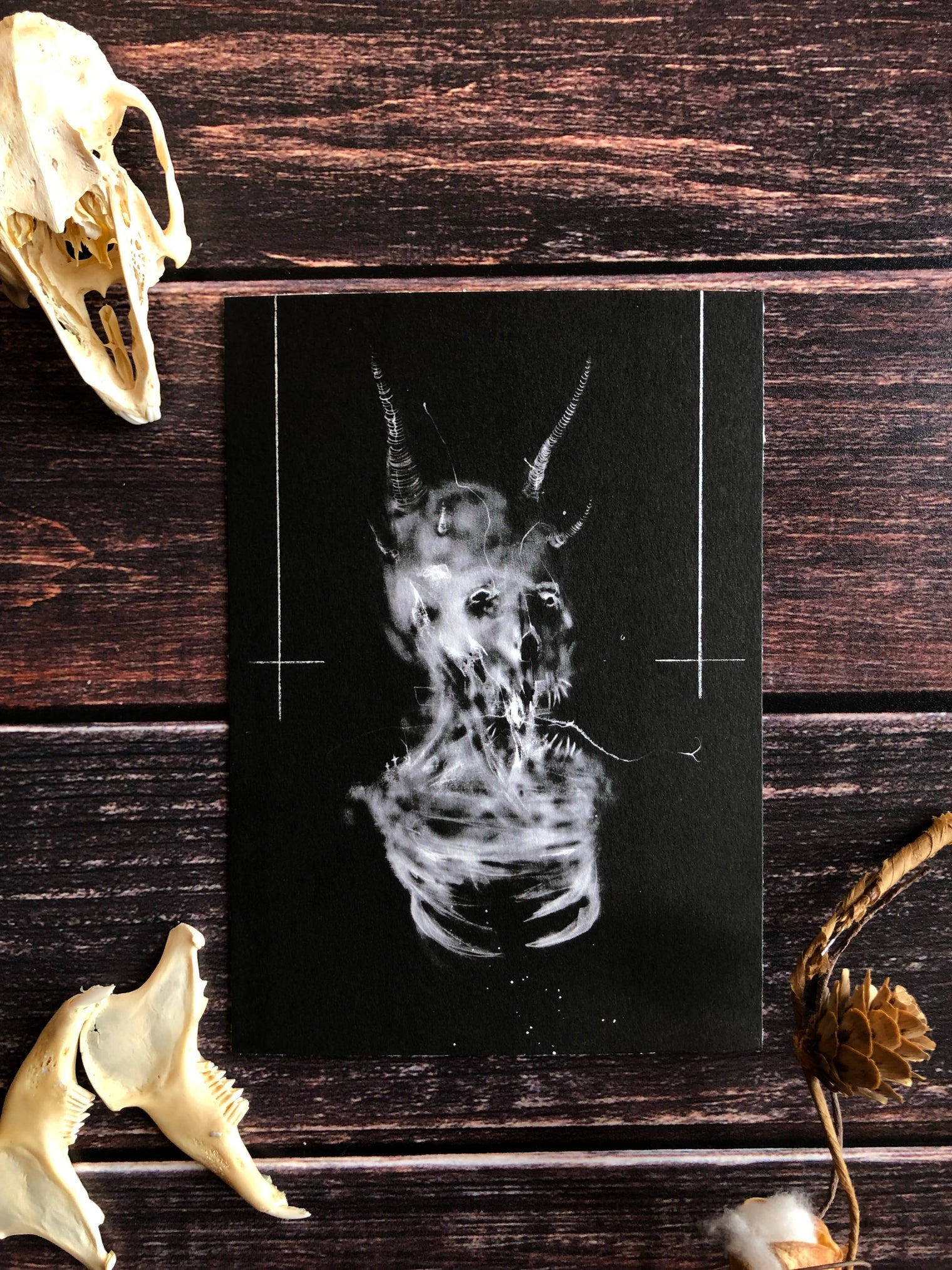 Devil-Blasphemy-Dark Art Print