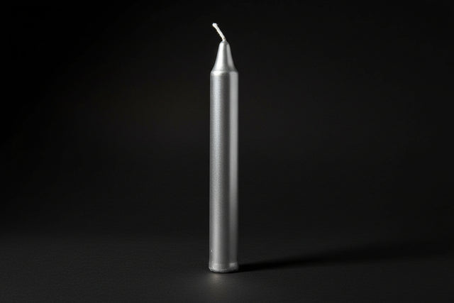 Metallic cylindrical object on a white background
