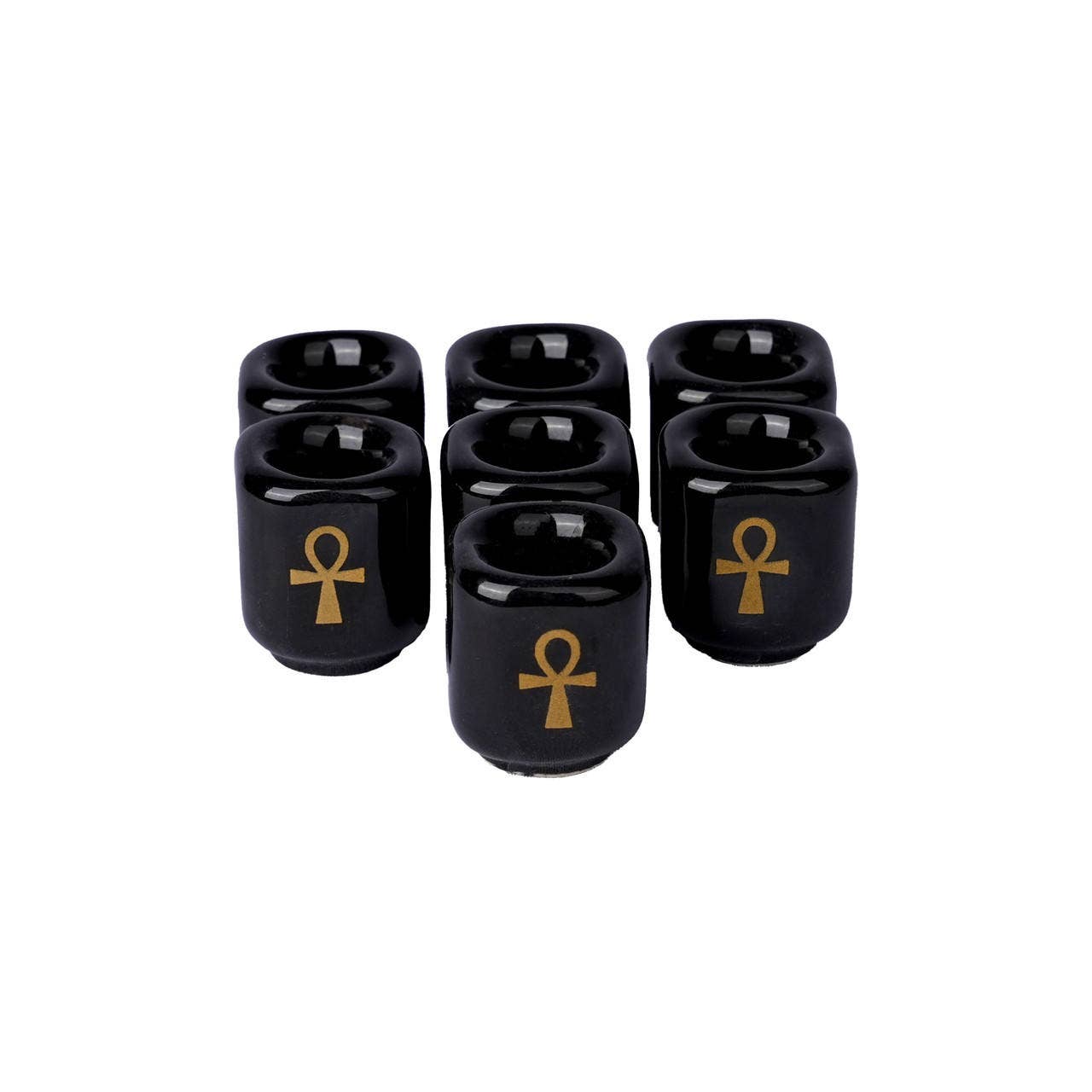 Ceramic Chime Candle Holder Ankh