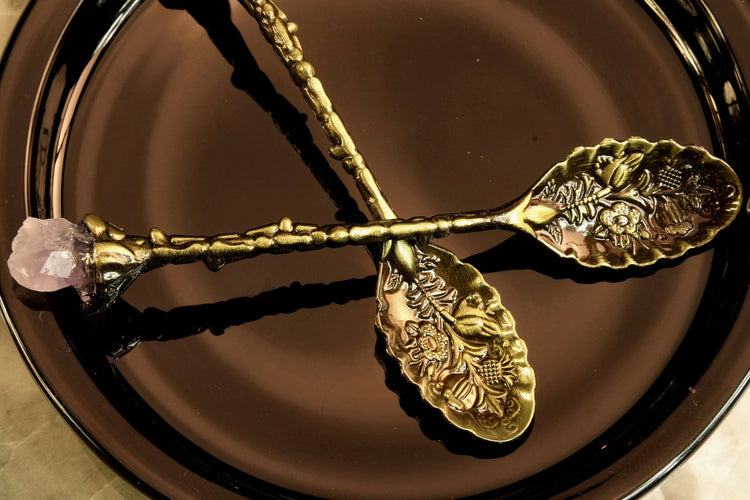 Amethyst Cluster Crystal Spoon