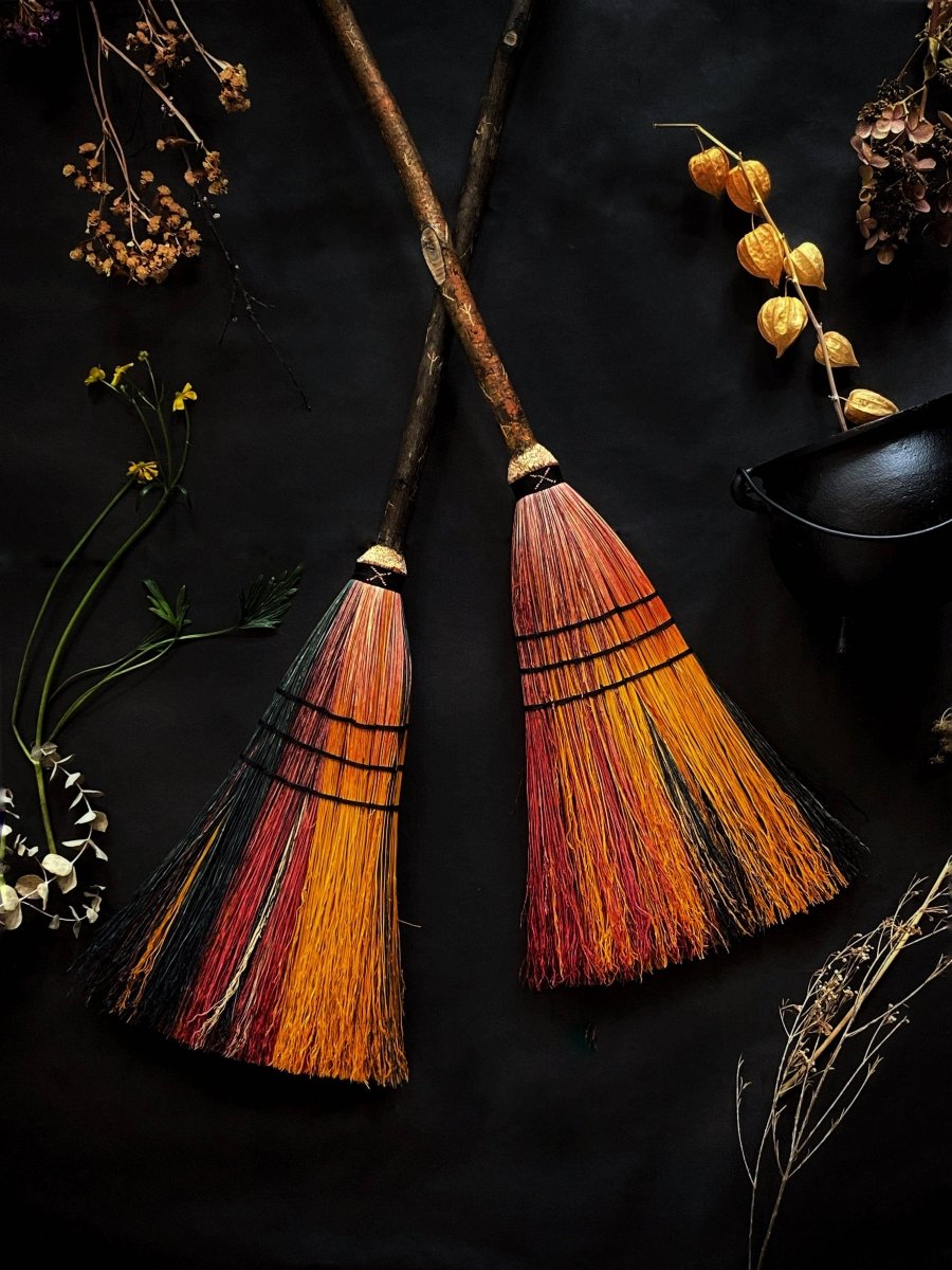 Big Boss Witch Besom Broom – Protection, Prosperity & Powerful Home Cleansing