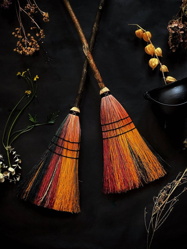 Big Boss Witch Besom Broom – Protection, Prosperity & Powerful Home Cleansing