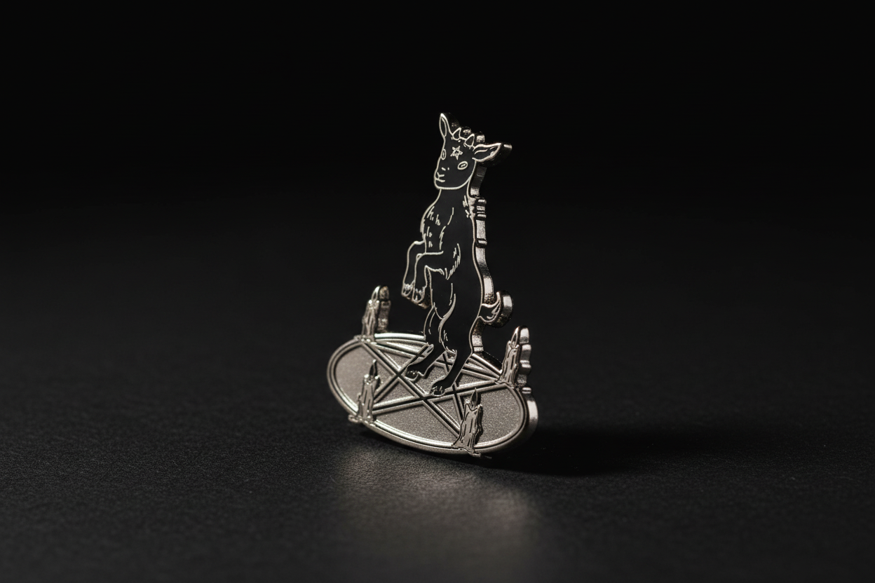 Summoning Goat Enamel Pin