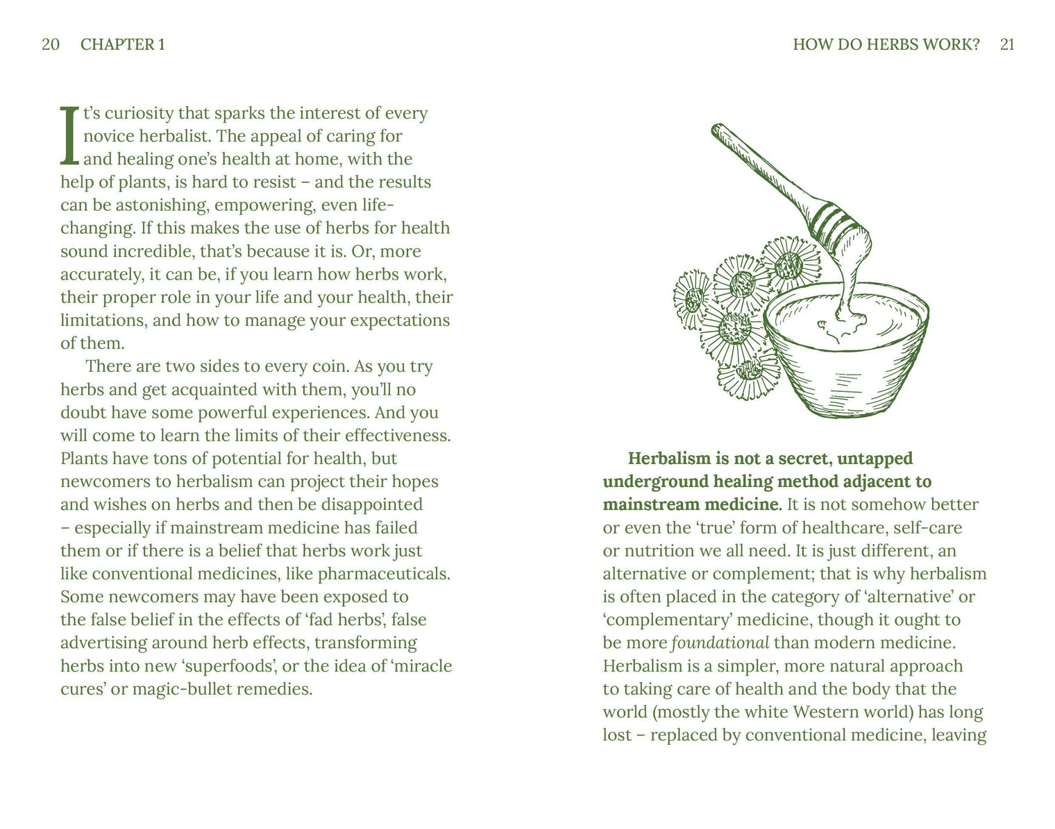 Herbalism by Adrian White interior page