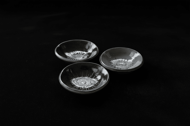 Mini evil eye offering plate