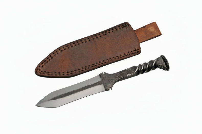 Railroad Spike Athame – Hand-Forged Iron Ritual Blade (11.5”)