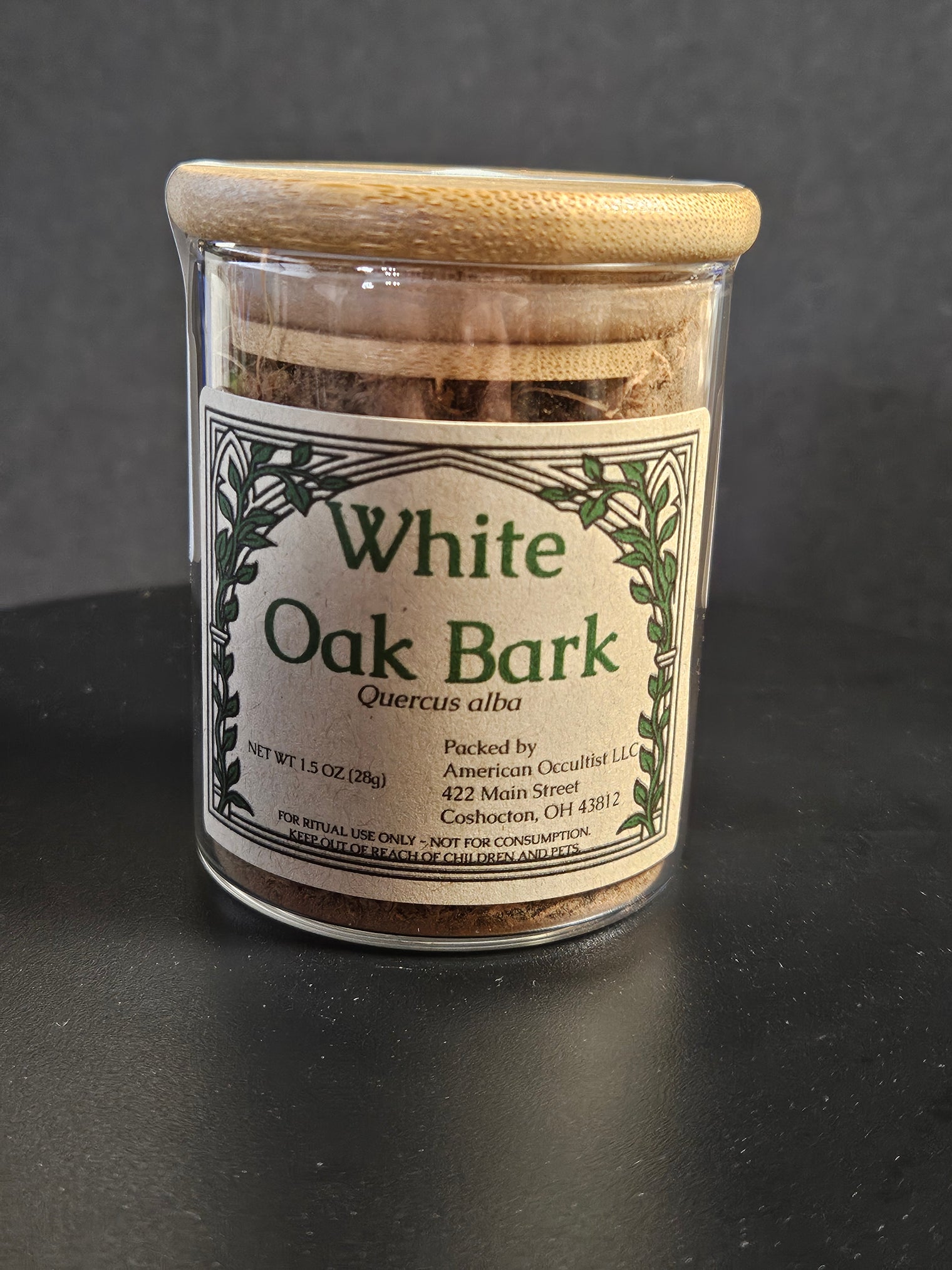 White Oak Bark (Quercus alba) – Ritual Herb Jar