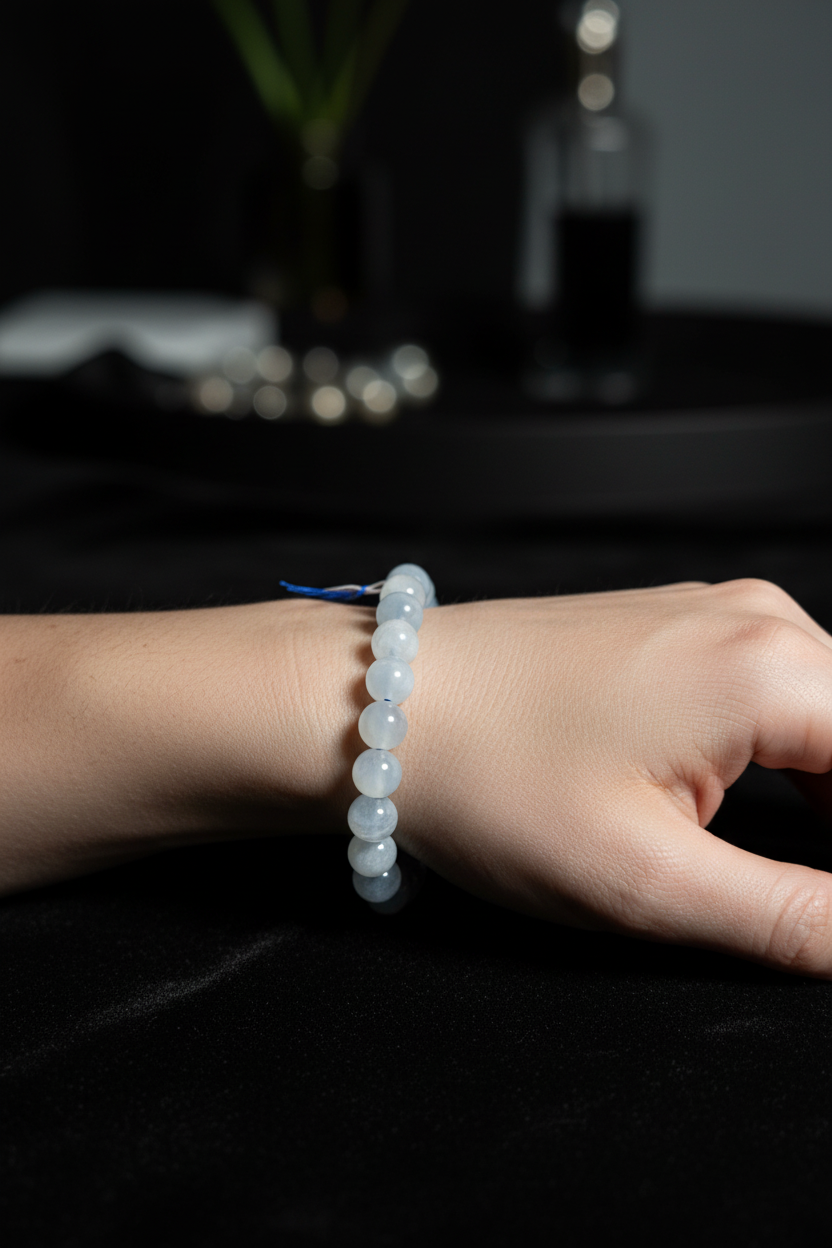 Aquamarine Beaded Bracelet