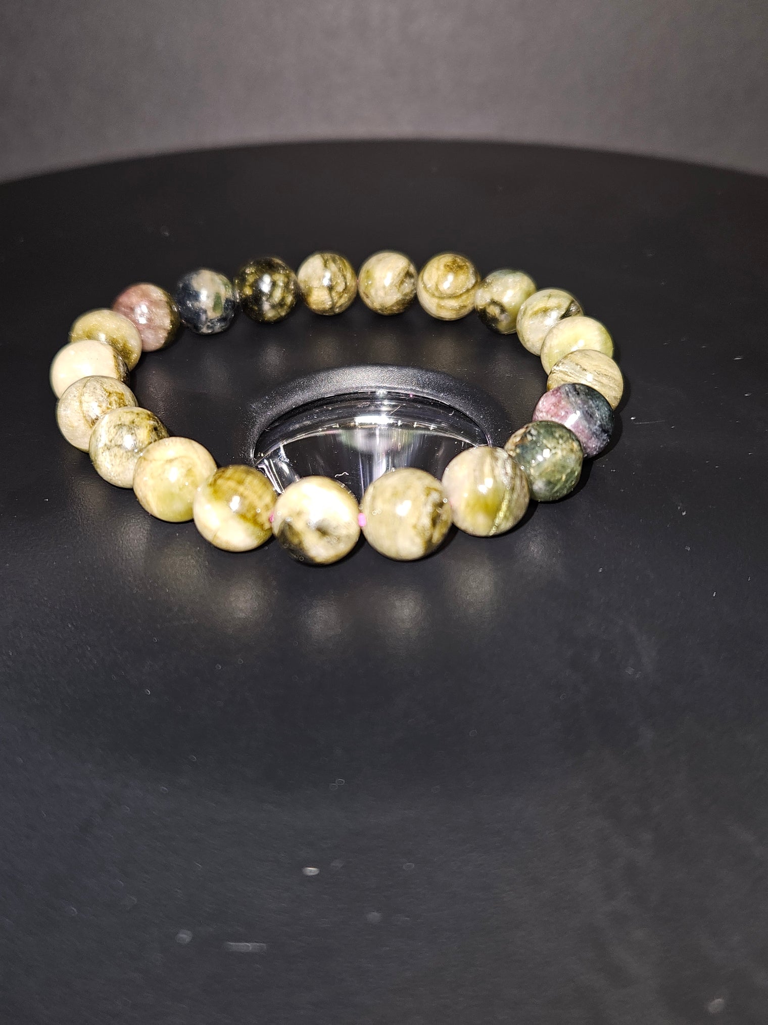Green Tourmaline Beaded Bracelet