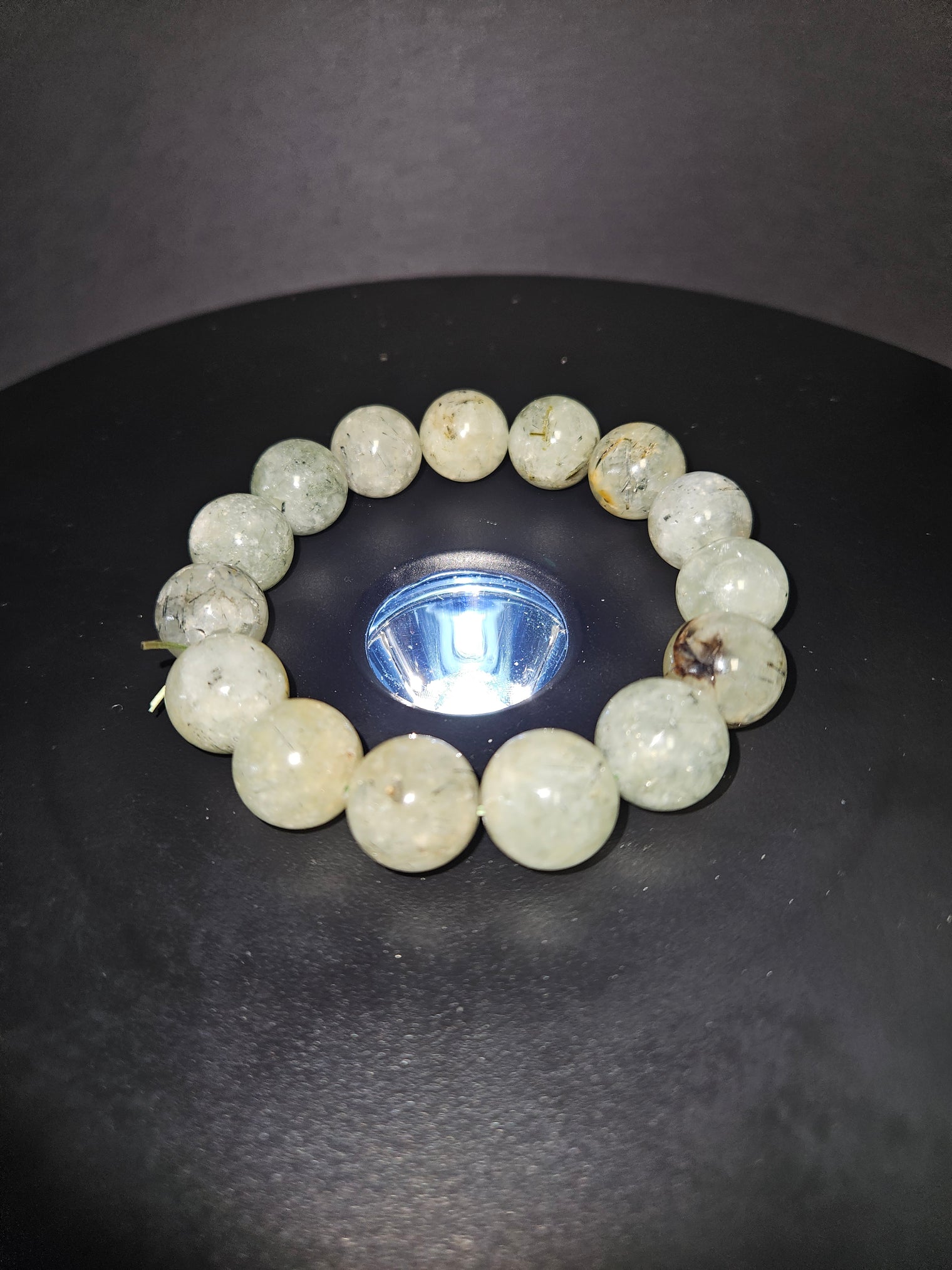 Prehnite Beaded Bracelet