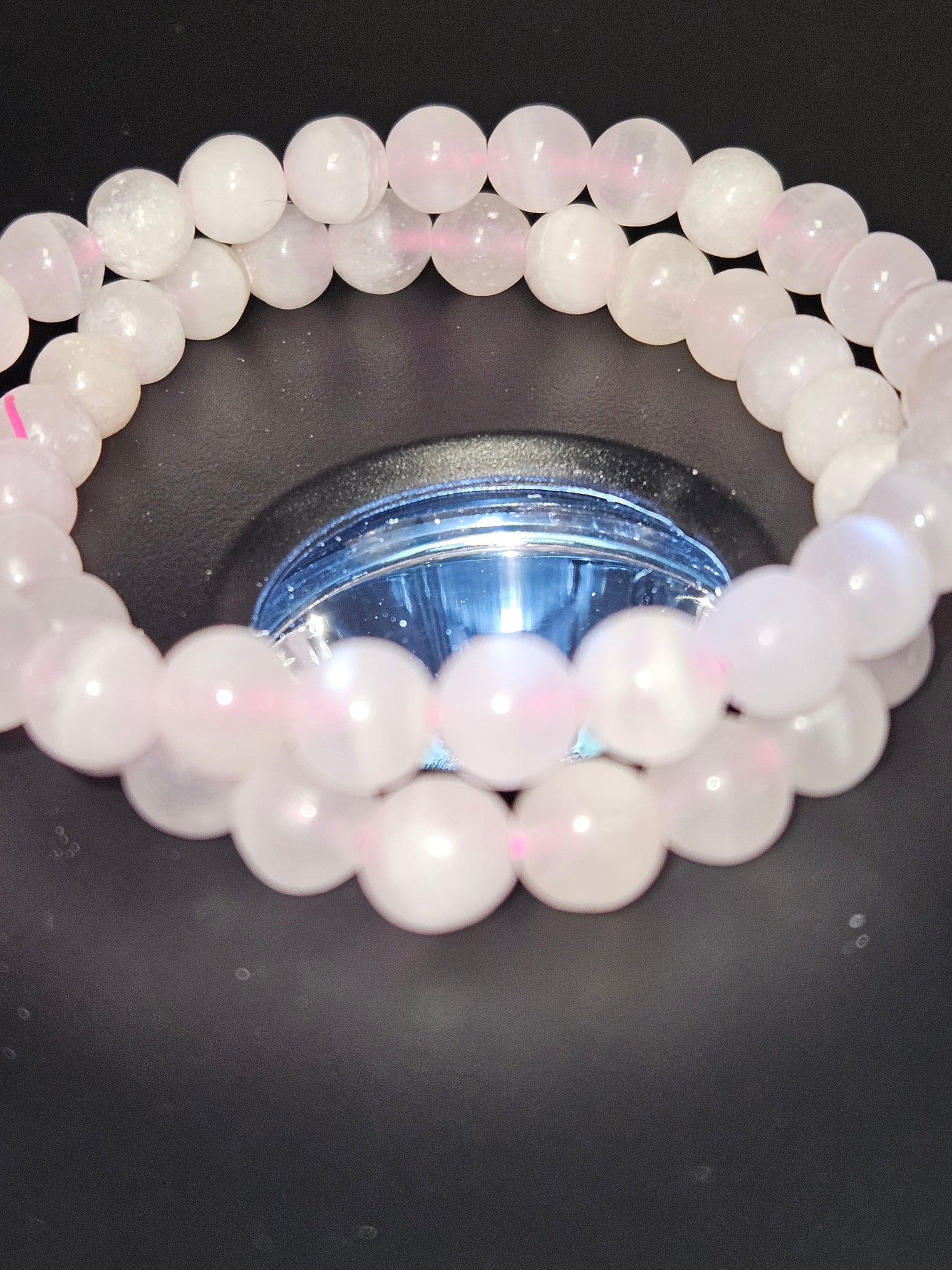 Pink Calcite Beaded Bracelet