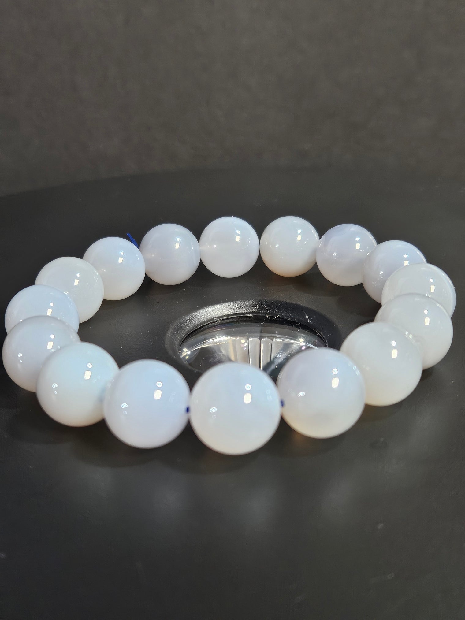 Blue Chalcedony Beaded Bracelet