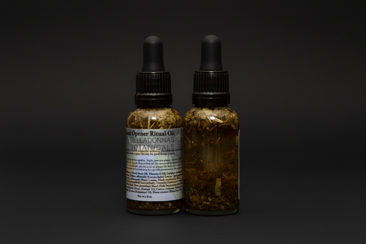 Road Opener Ritual Oil in a labeled dropper bottle
