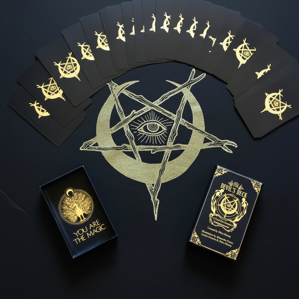 The Devil's Deck 30-card Satanic ritual deck box