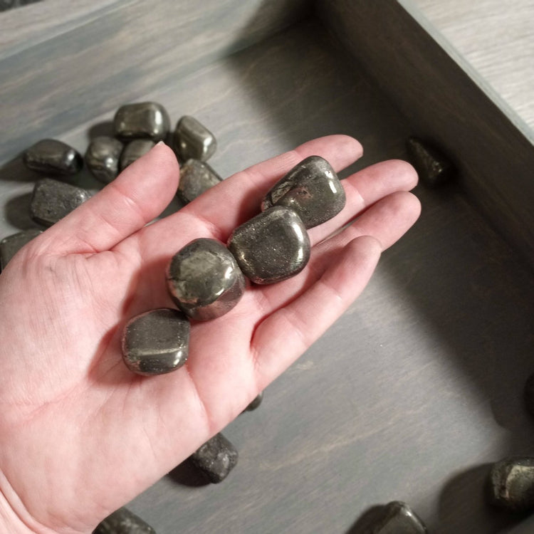 Tumbled Pyrite - Wealth and Prosperity