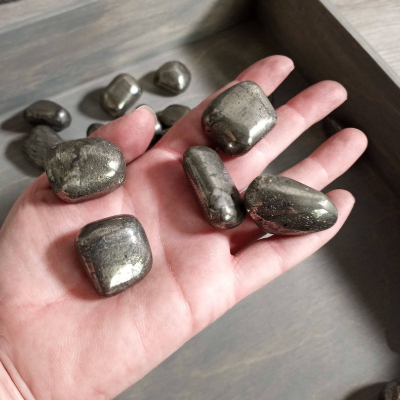 Tumbled Pyrite - Wealth and Prosperity