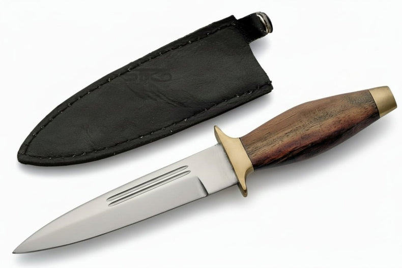 Wood Handle Athame – Fixed Blade Ritual Tool (9”)