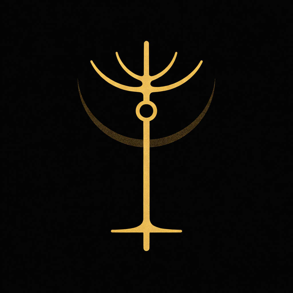 Timeline and symbols representing non-theistic, theistic, Luciferian, and Left-Hand Path forms of modern Satanism