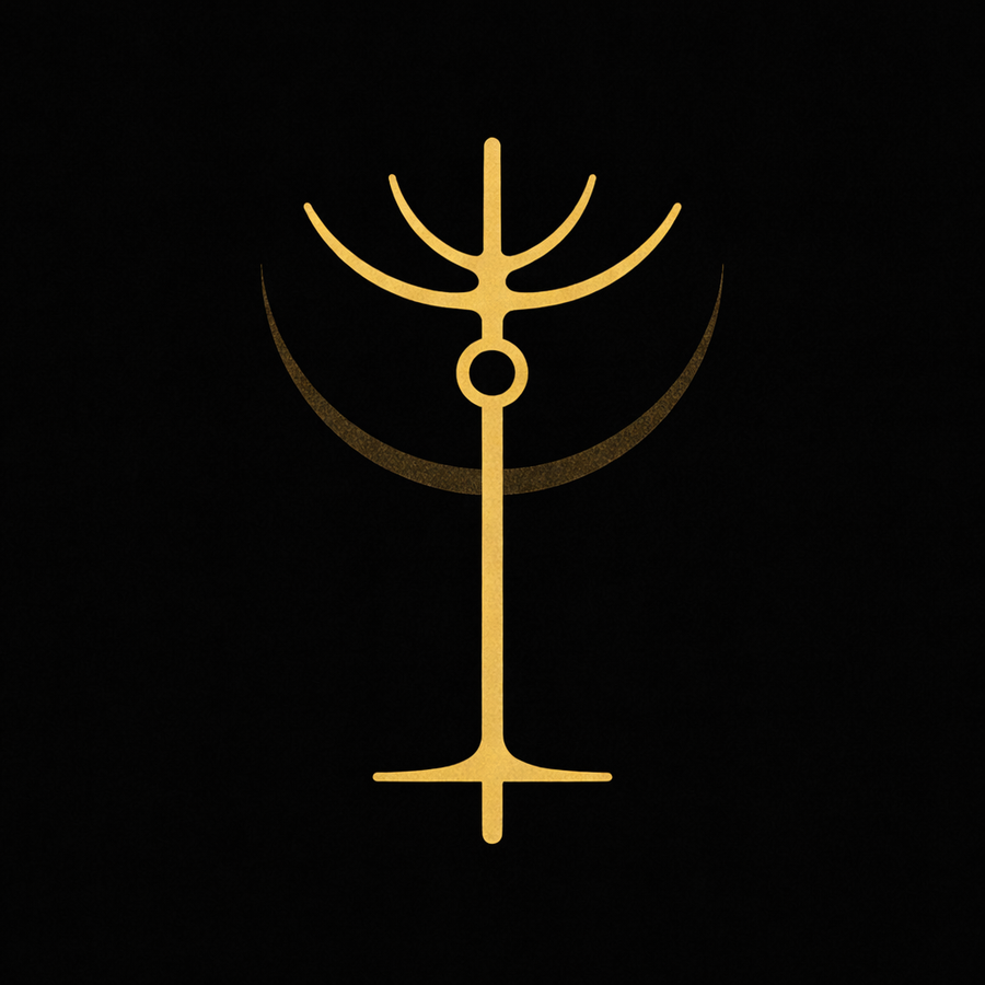 Timeline and symbols representing non-theistic, theistic, Luciferian, and Left-Hand Path forms of modern Satanism
