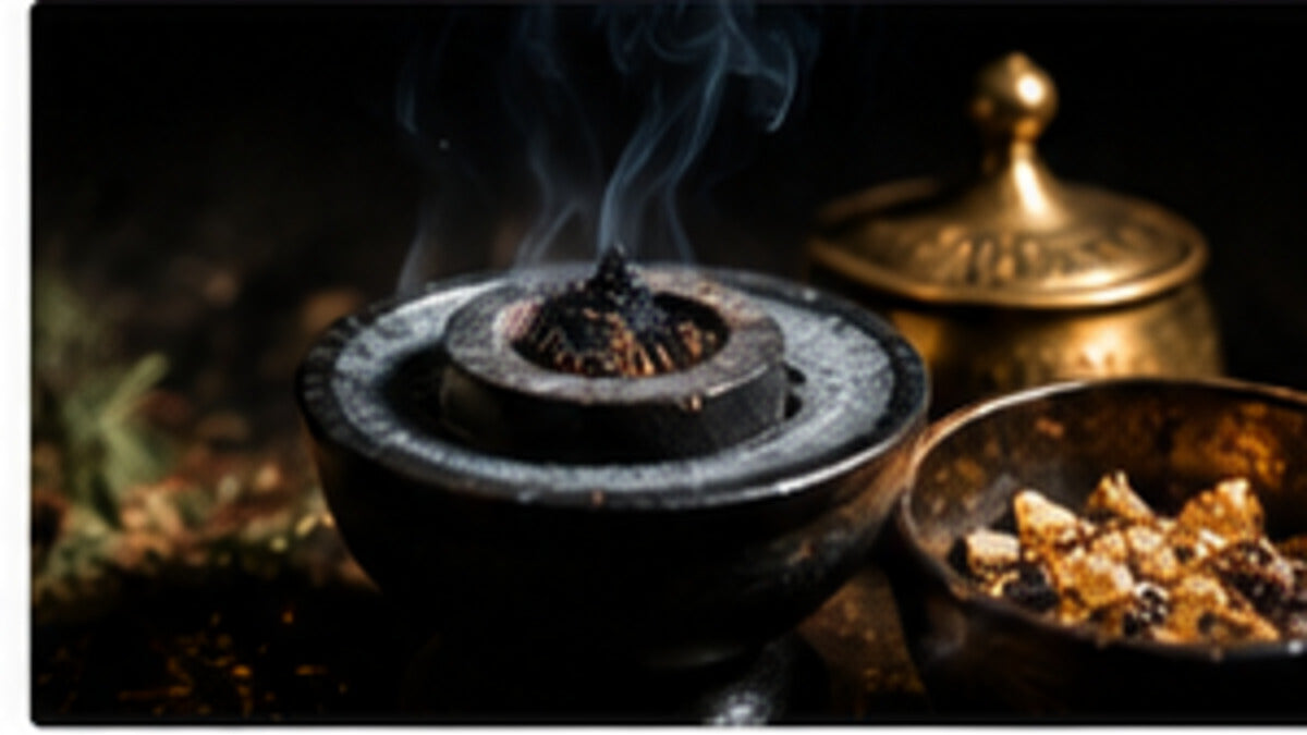 Smoking incense burner representing indoor incense safety for cats, dogs, birds, and sensitive homes