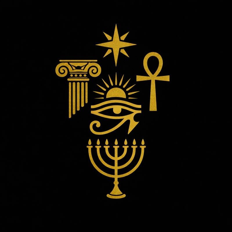 Reconstructionist Pagan altars representing Hellenic, Kemetic, Roman, Heathen, and other historically informed polytheist traditions
