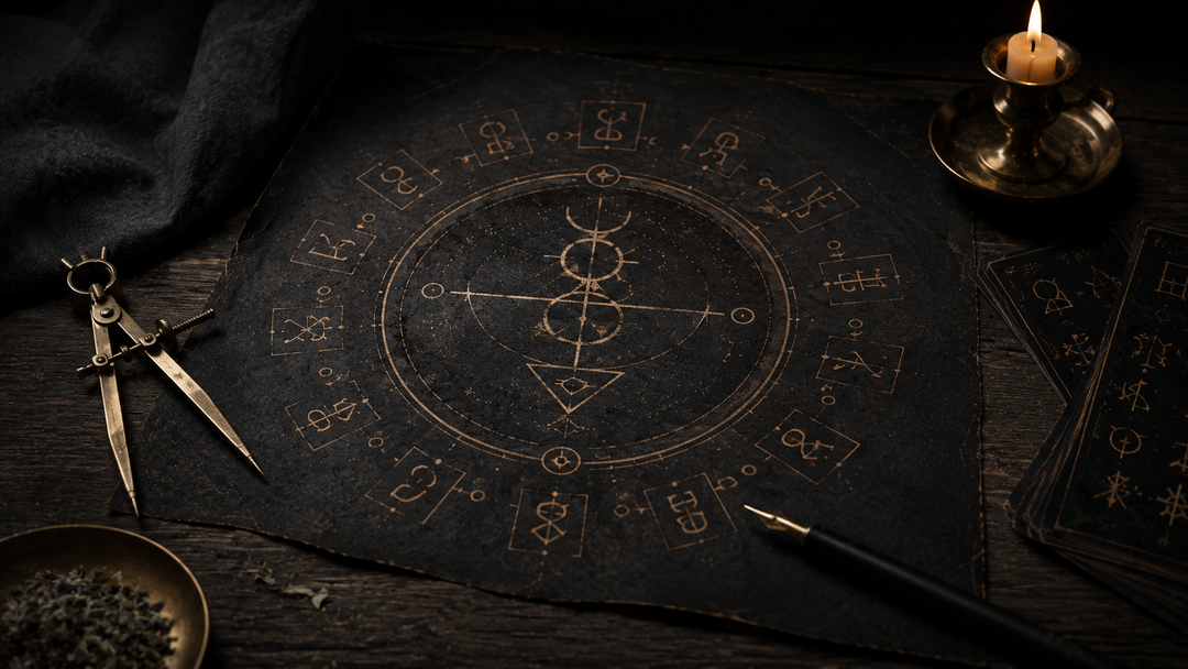 Sigil Forge Cypher Edition scrambled alphabet board with letters connected into an abstract sigil