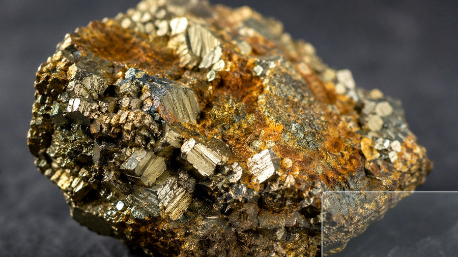 Close view of a transparent crystal specimen showing internal inclusions valued by collectors.