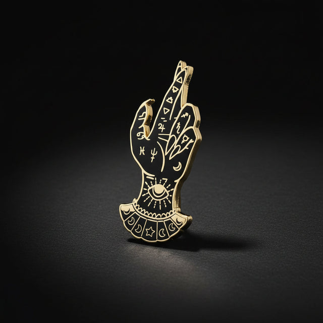 Fortune teller occult enamel pin
