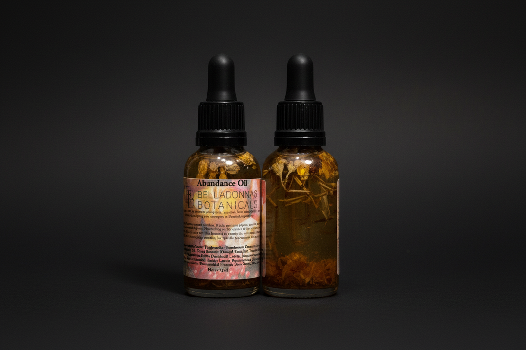 Bottled ritual oil for anointing and intention work