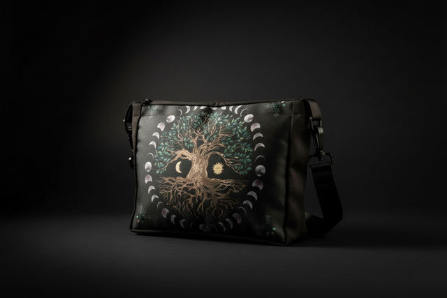Tree of Life occult shoulder bag