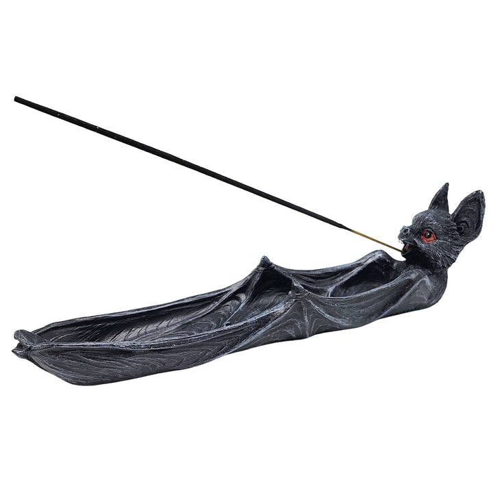 Bat incense burner shown from the side