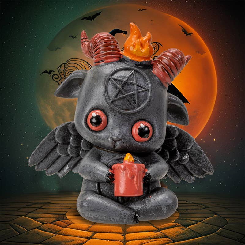 Cute Baphy Baphomet ritual figure front view