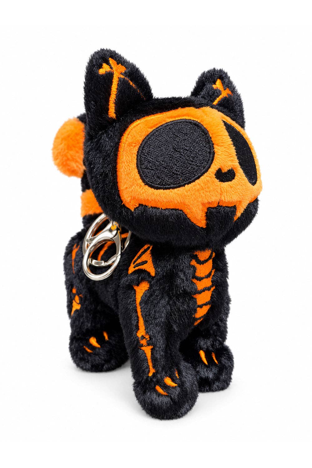Pumpkin Bones Skelekitty Keychain [Limited Halloween Edition]