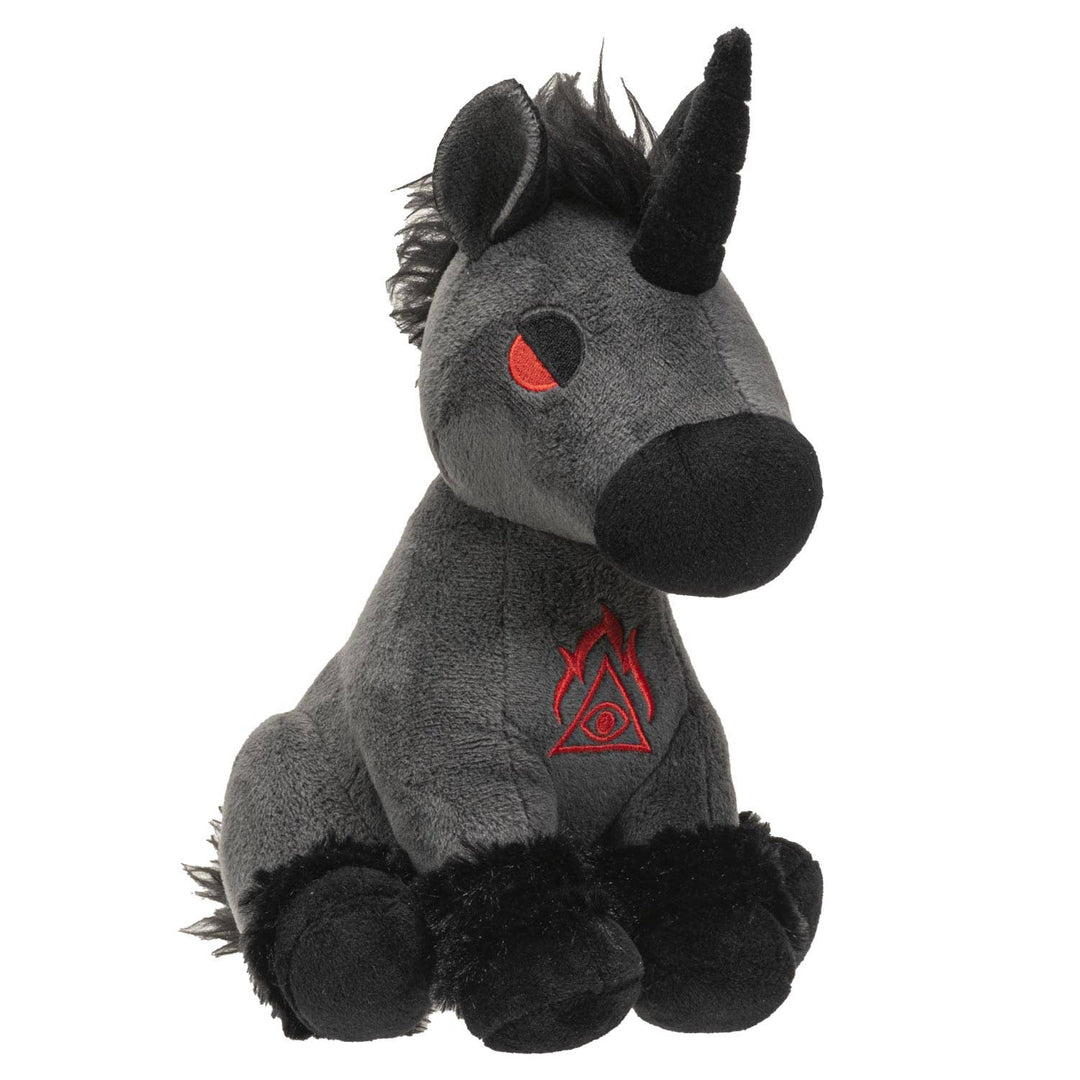 Hellion Black Unicorn Plush