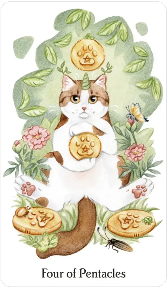 Caticorn Tarot card artwork view 6