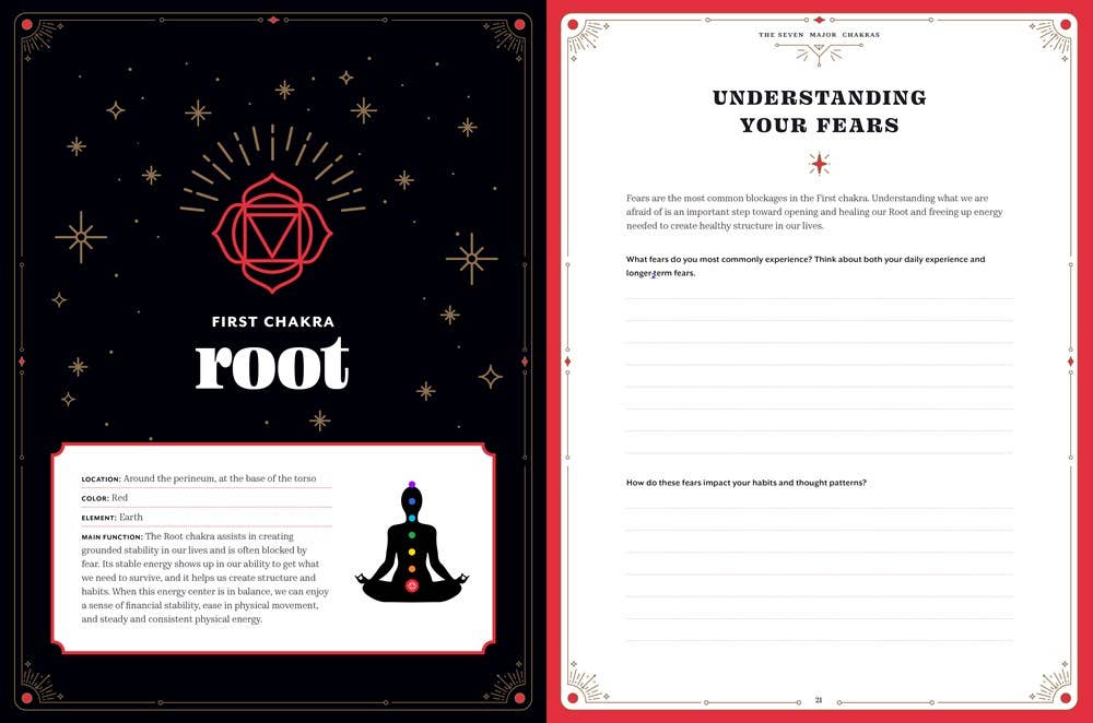 Chakra Healing workbook interior page