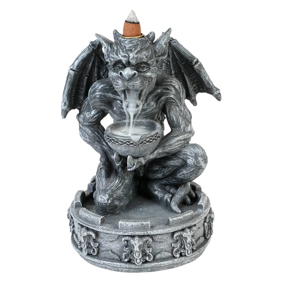 Gargoyle backflow incense burner