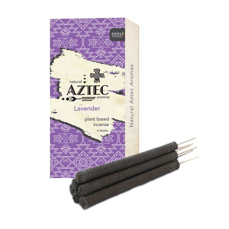 AZTEC lavender plant-based incense package front view