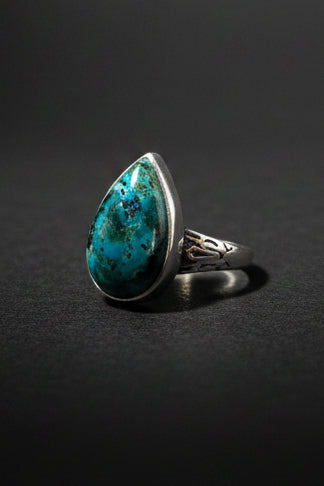 Chrysocolla Ring – Sterling Silver