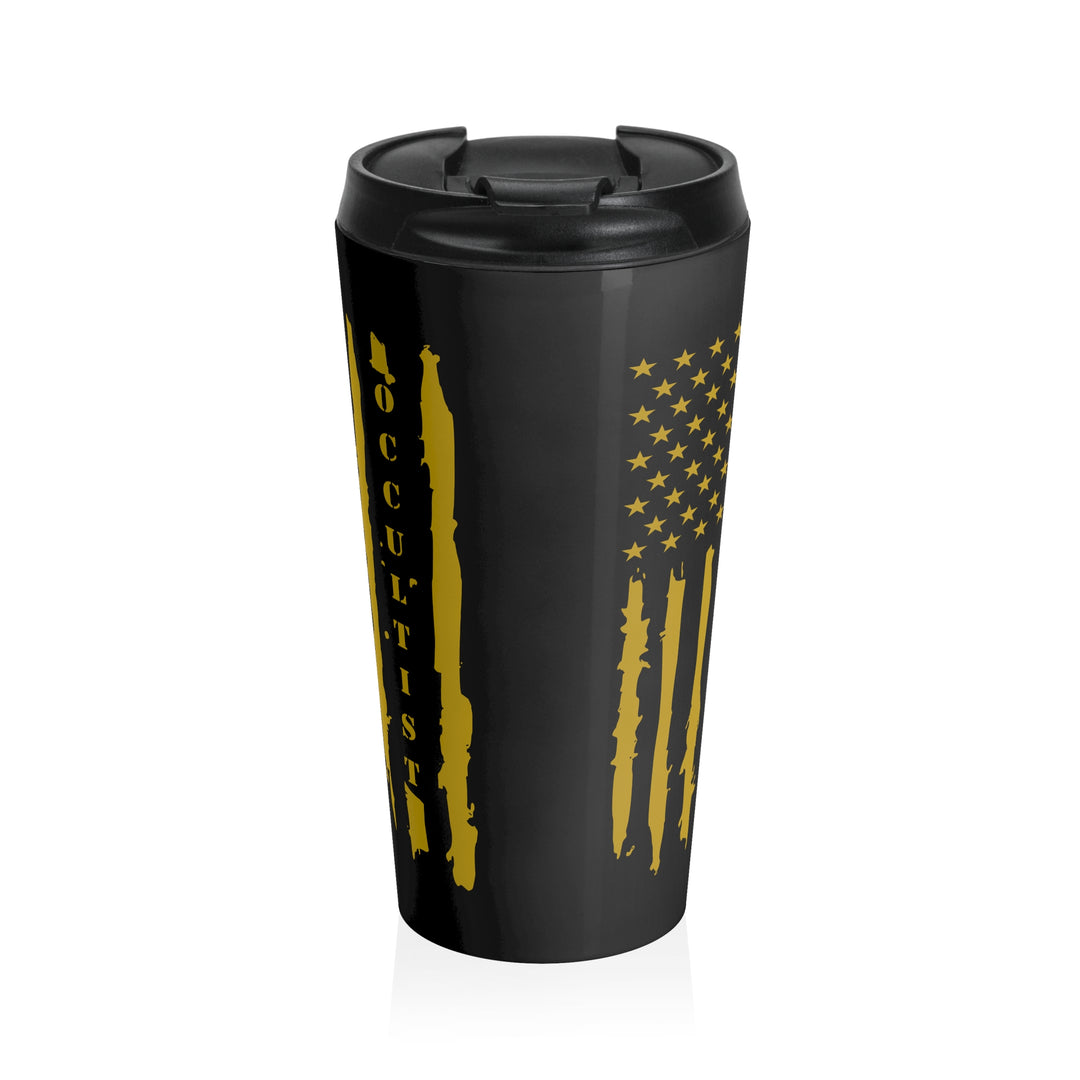 American Occultist Distressed Flag Travel Mug - 15oz