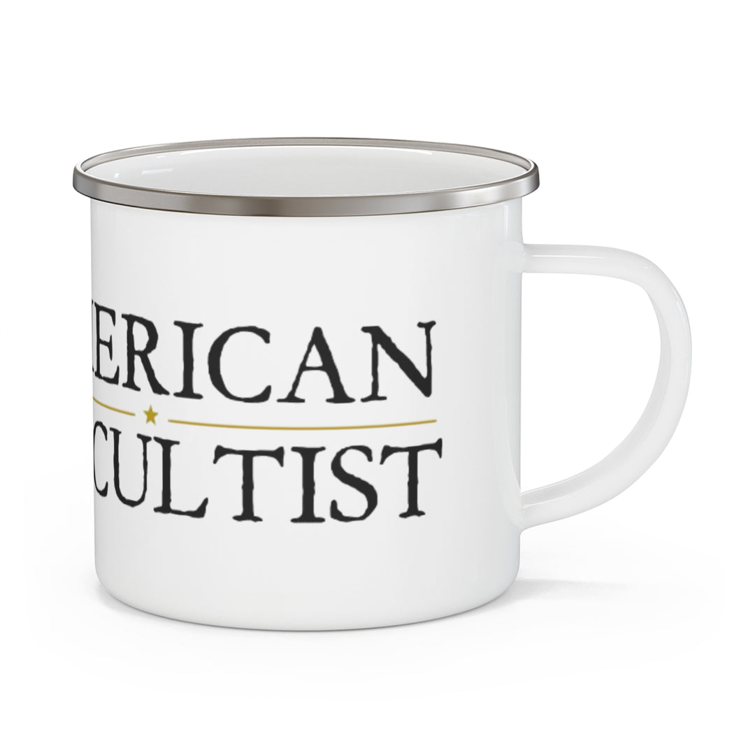 American Occultist Horizontal Sigil Enamel Camping Mug - 12oz
