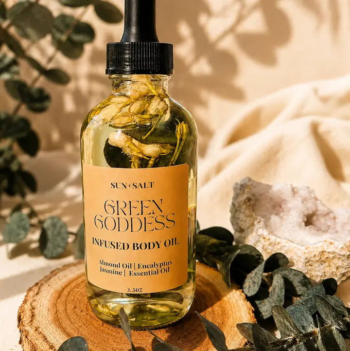 Green Goddess Botanical Face & Body Oil – 3.5 oz.