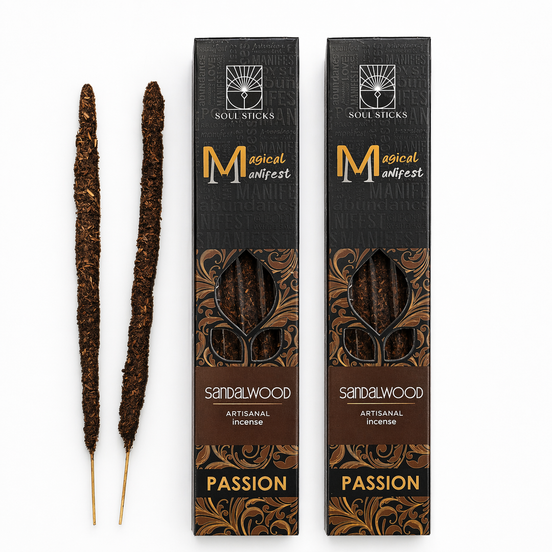 Passion sandalwood Magical Manifest incense sticks package