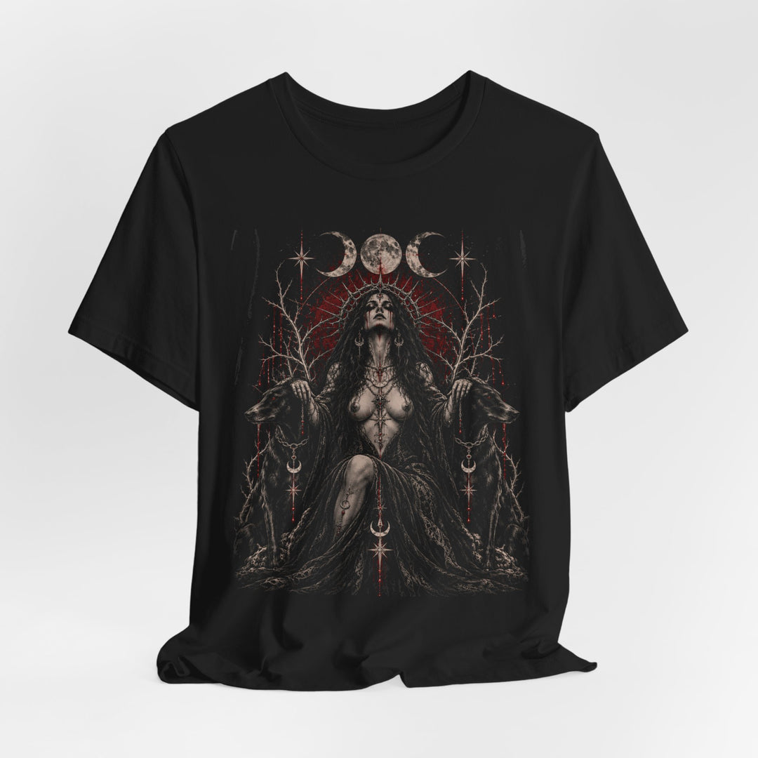 Gothic Priestess &amp; Hounds — Occult Moon Tee