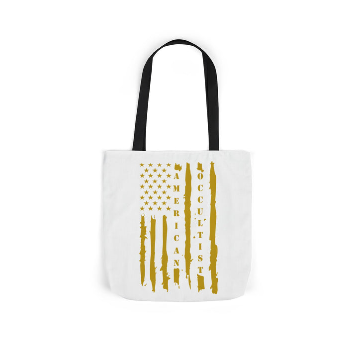 American Occultist Distressed Flag Canvas Tote
