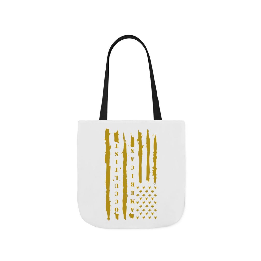 American Occultist Distressed Flag Canvas Tote