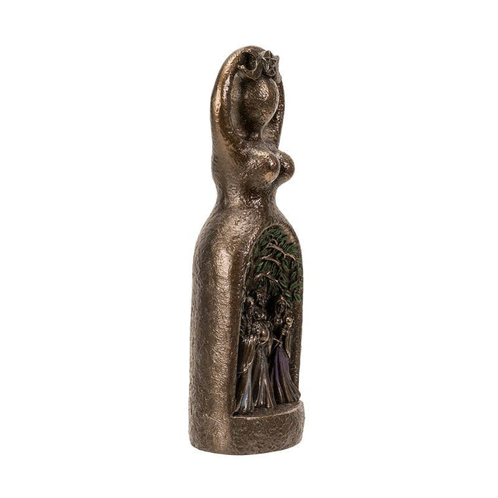 Triple goddess statue alternate angle