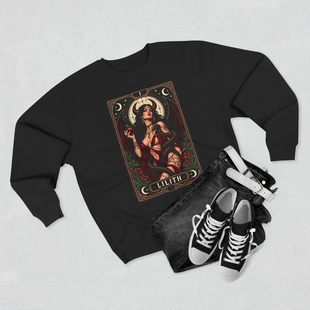 Lilith — Crimson Serpent Sweatshirt