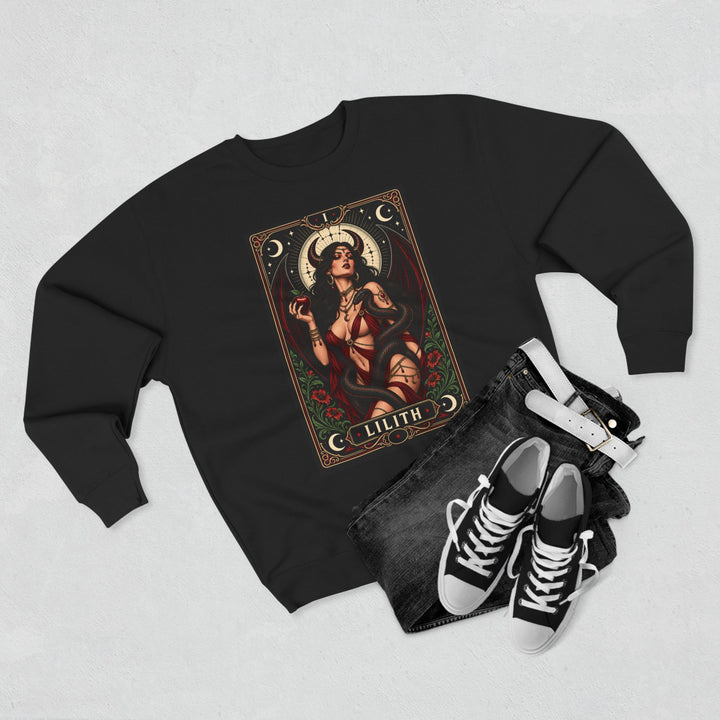 Lilith — Crimson Serpent Sweatshirt